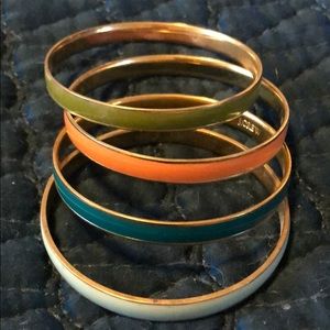 J crew enamel bracelets